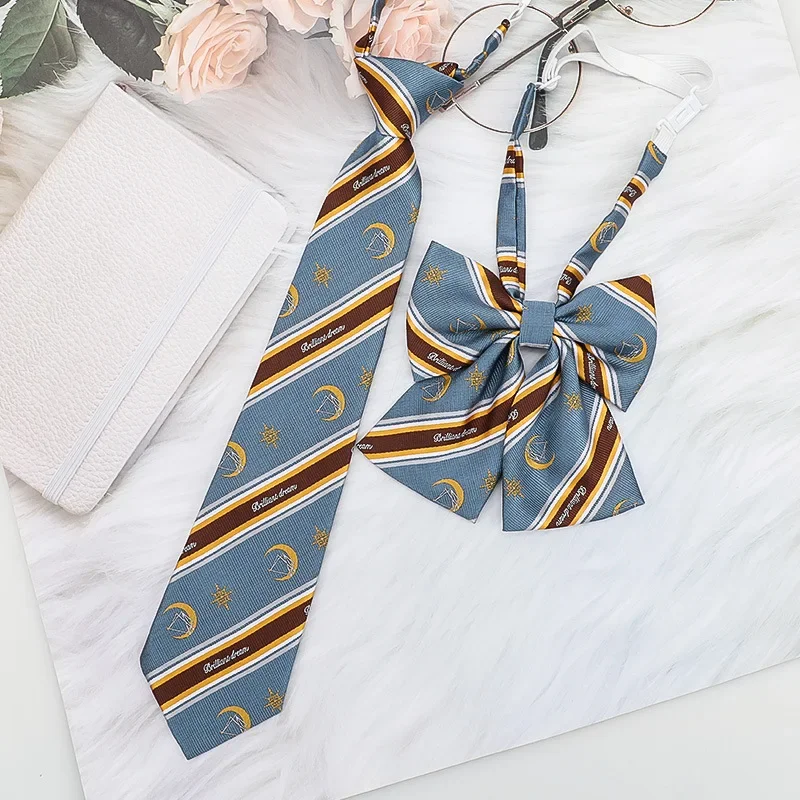 JK Small Tie Collar Girl Summer Tie Japanese DK Academy Style Graduation No Tie Shirt Couple Decoration