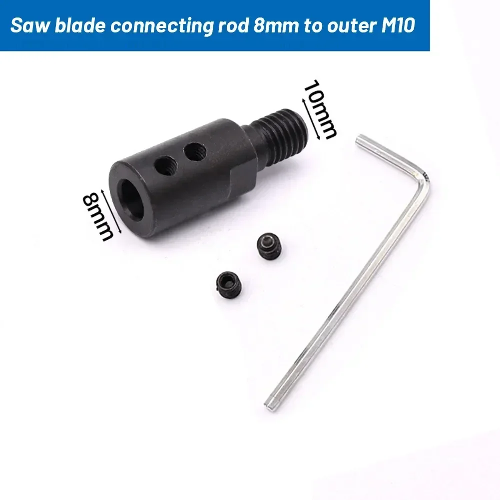 1 Set M10 5-14mm Shaft Motor Shaft Coupler Sleeve Saw Blade Coupling Chuck Adapter Angle Grinder Tool