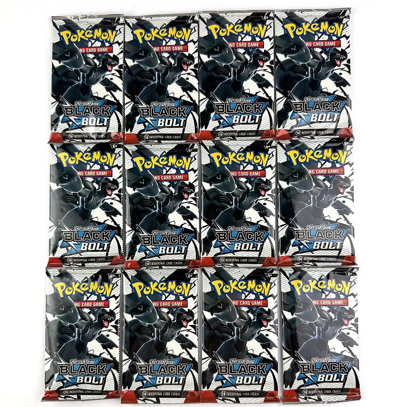 10/20 Pcs PKM Card Prismatic Black Bolt White Flare English Booster Battle PKM Card Game Carte Trading Collection Cards