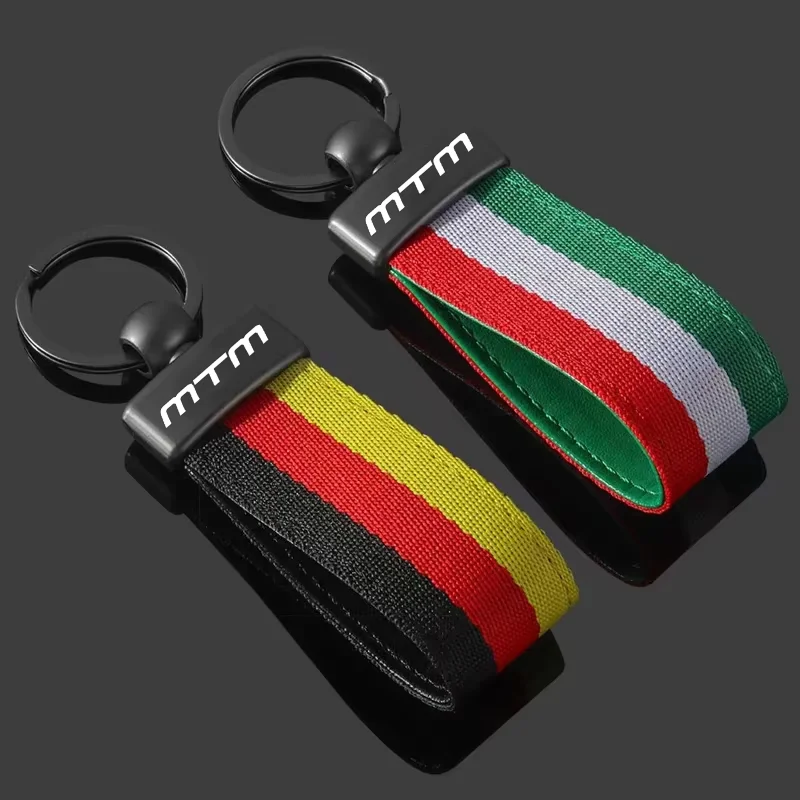 النايلون حزام كيرينغ قلادة سلسلة مفاتيح السيارة حامل لفولكس واجن MTM شعار بولو أماروك ماجوتان باسات المفاتيح الملحقات #2