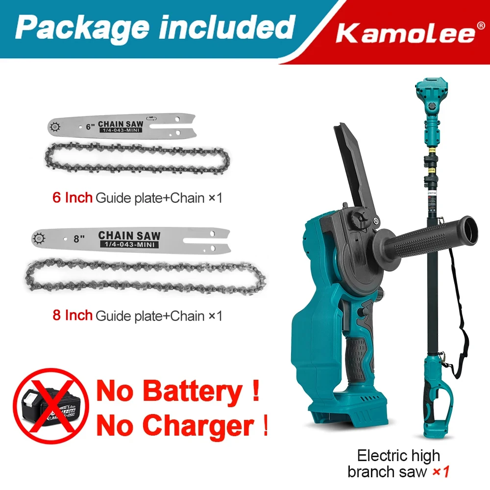 Kamolee 50mm Borstelloze Draadloze Elektrische schaar Snoeischaar snoeischaar Efficiënte Fruitboom Bonsai Snoeien Branche Cutter