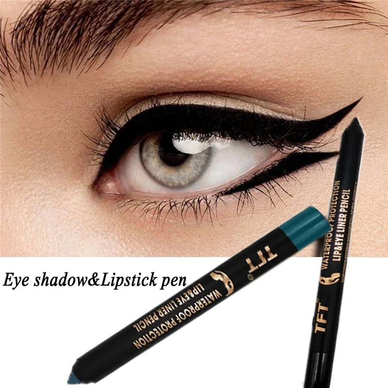 Long Lasting Eyeliner Pencil Colourful Pigment Waterproof Blue Black White Color Gel Eye Liner Pen Makeup Eye Beauty Cosmetics