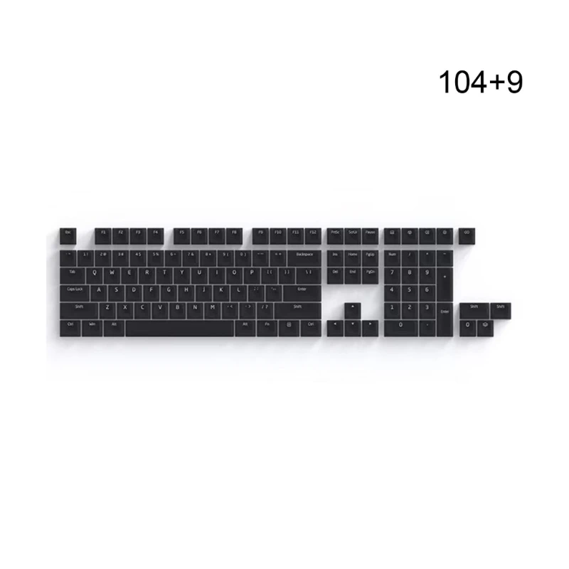 104 مفاتيح بودنغ كيكابس ABS سيليكون صامت مفتاح غطاء مجموعة ل 21/61/87/104/108 مفاتيح الميكانيكية لوحة المفاتيح استبدال كيكاب