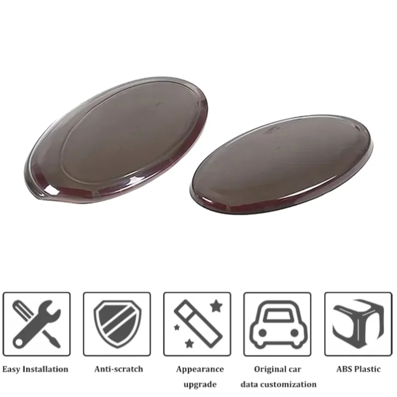 For Subaru Forester 2013-2018 ABS Blackened Car Front Rear Logo Protective Cover Trim Exterior Accessories - view 2