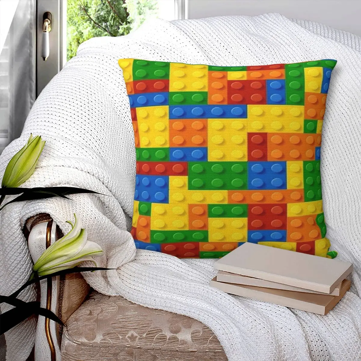 Hit The Bricks Square Pillowcase Pillow Cover Polyester Cushion Decor Comfort Throw Pillow for Home Car