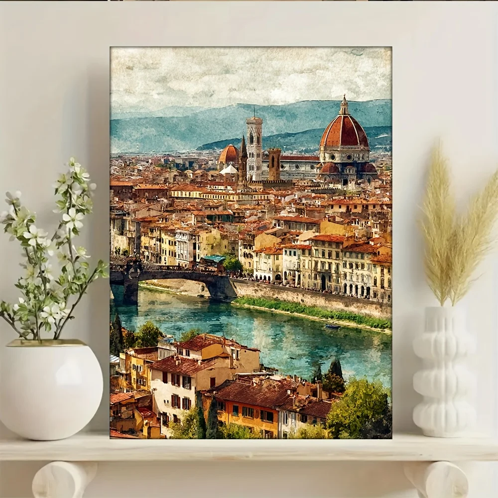 

500/1000/1200/2000PCS Puzzles for Adults Landscape of Florence, Italy,Jigsaw Puzzles Brain Challenge Game Gift Home Decor
