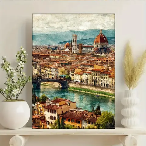 500/1000/1200/2000PCS Puzzles for Adults Landscape of Florence, Italy,Jigsaw Puzzles Brain Challenge Game Gift Home Decor