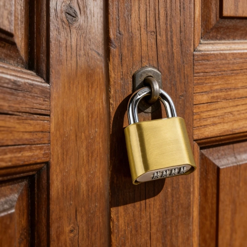 10000 Codes Gold High Security Padlocks Double Clasps Water Resistant Durability HX6C