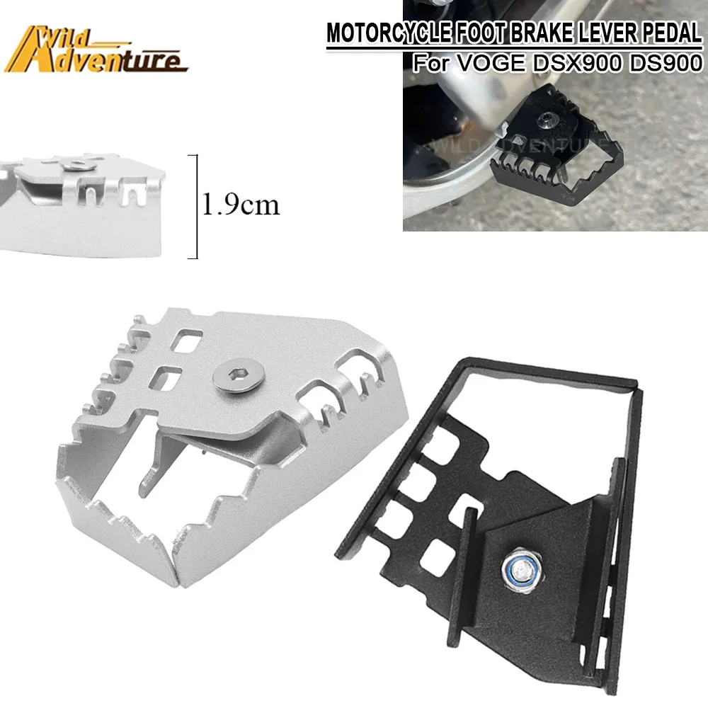 Motorcycle Rear Foot Brake Pedal For VOGE DS900X DSX900 DS900 2024-25 Lever Enlarge Extension Footrest Pad Extender Accessories