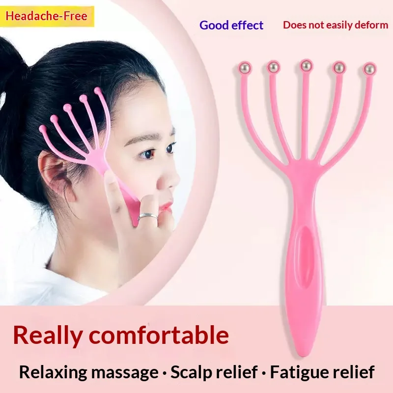 Scalp Massage Claw–Imitation Finger Massager for Headache & Stress Relief, Durable One-Piece Molding