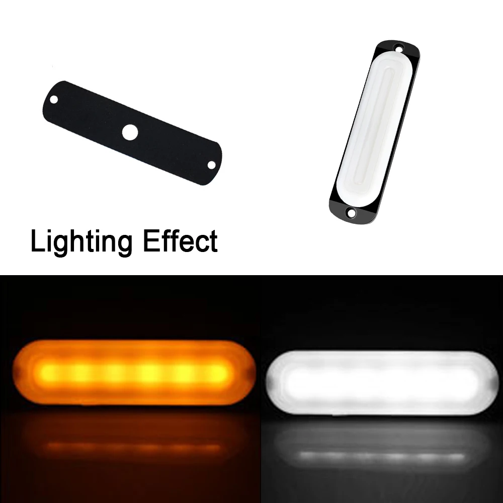 

Car Strobe Warning Ligh 12-24V Police LED Emergency Strobe Warning Lights Flash Beacon Yellow White Signal Lamp