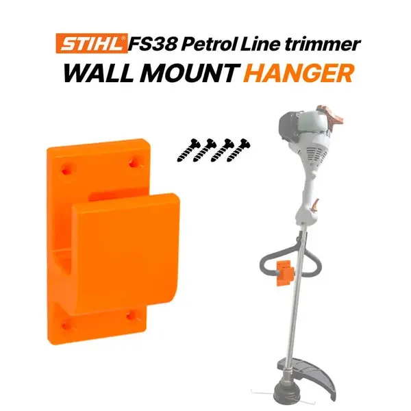 Wall Mount Hanger Compatible with Stihl FS38 Weed Trimmer, Grass Trimmer Storage Rack, Garden Tool Holder for Garage Shed