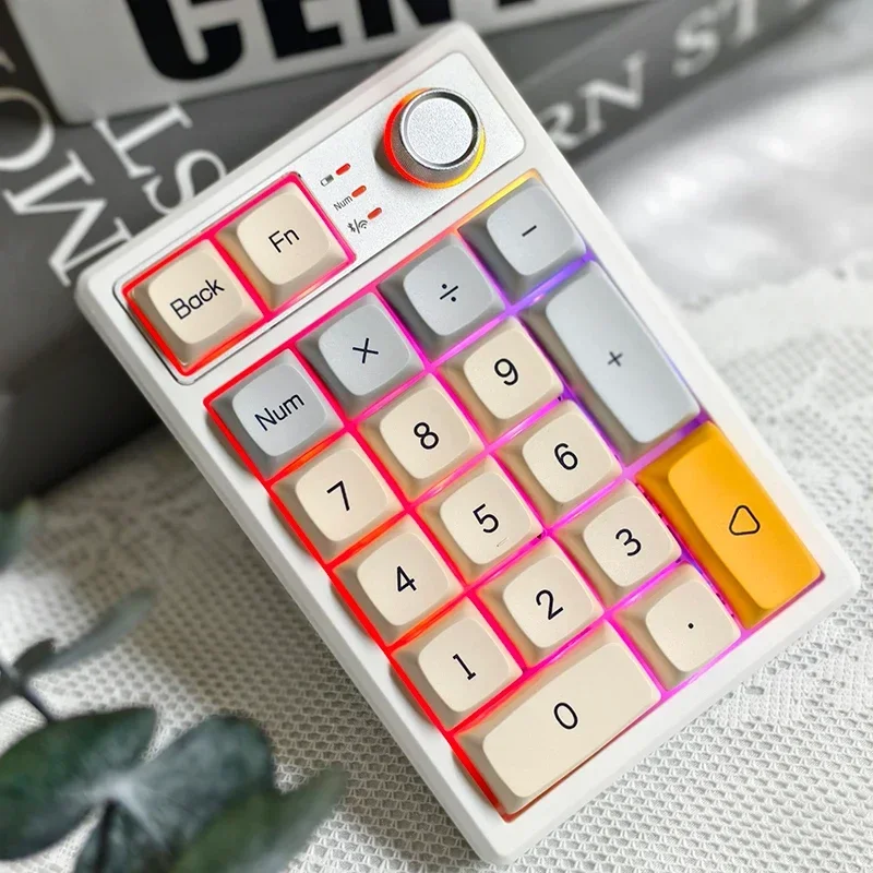 

Keypad 3Mode 2.4G Bluetooth Wireless Keypad PBT 19Keys Customization Number Pads For Pc Computer Accessories Gifts