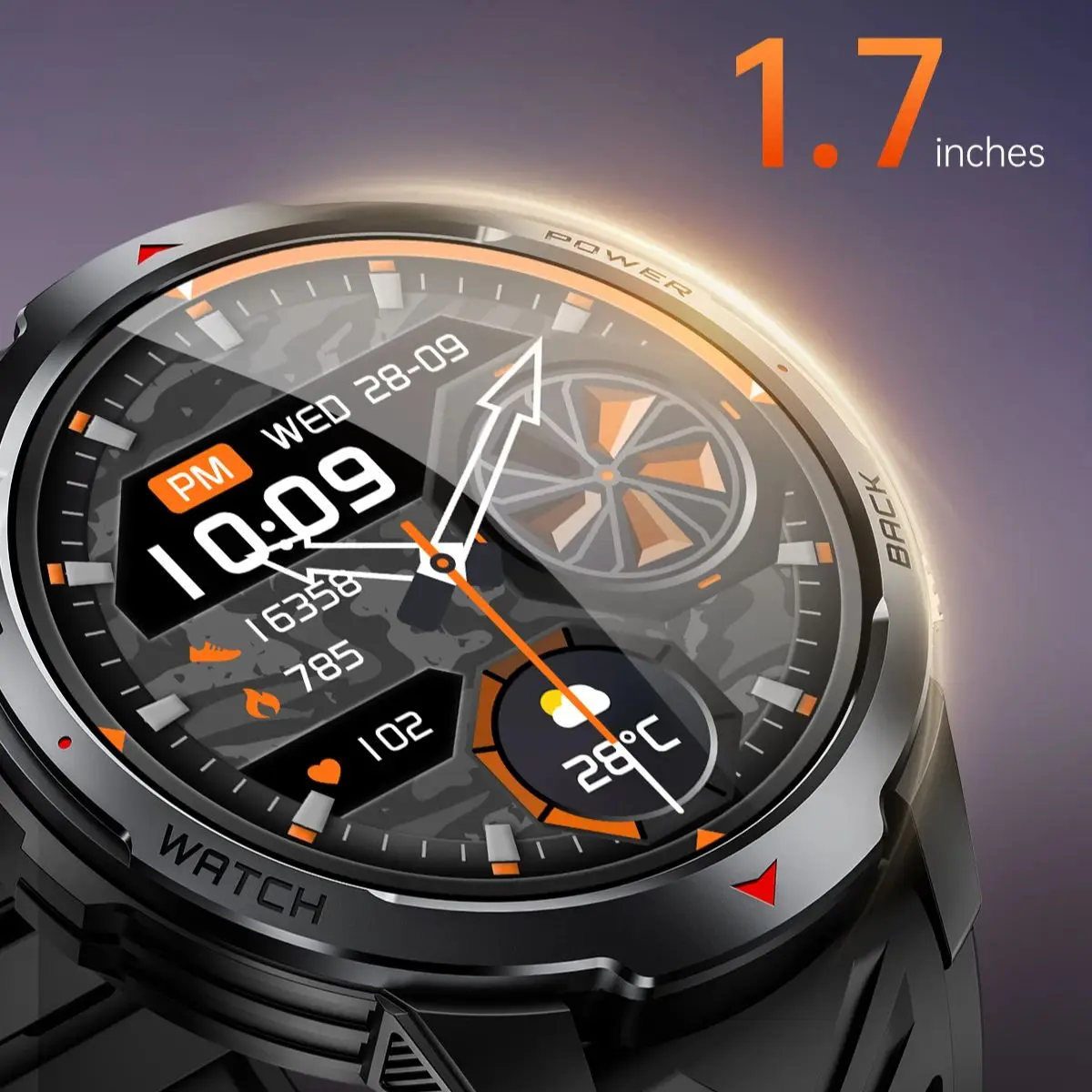 YTOM 2026 KT88 1100maH ساعة ذكية مع ضوء LED استخدام 20-30 يومًا مقاوم للماء 3ATM ساعة ذكية رياضية للرجال والنساء مكالمة بلوتوث