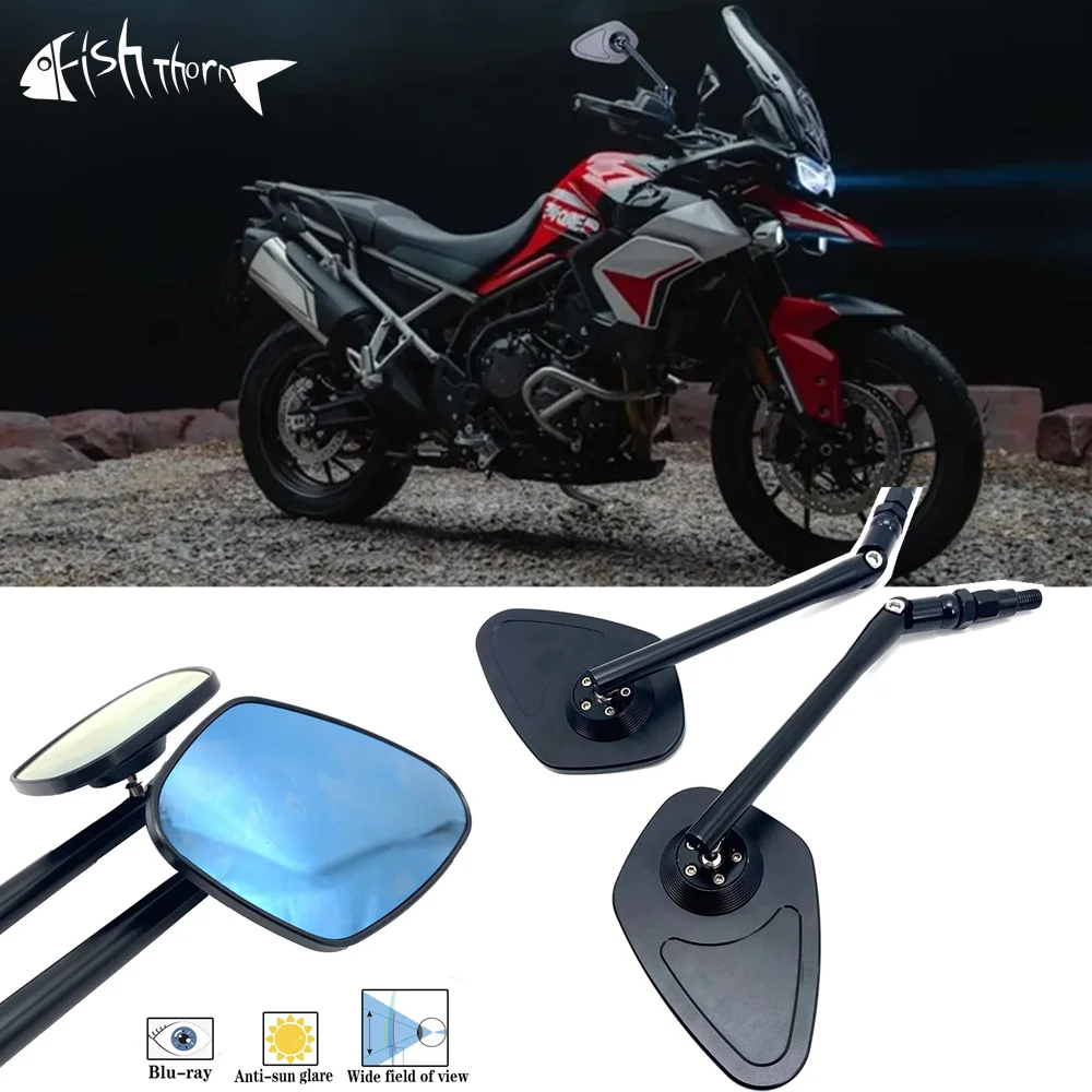 Motorcycle Tuning Mirror GT CNC Mirror For Triumph Tiger 850 Sport Tiger 900 GT Rally Pr Tiger 800 Tiger 1200 GT 2019-2024-