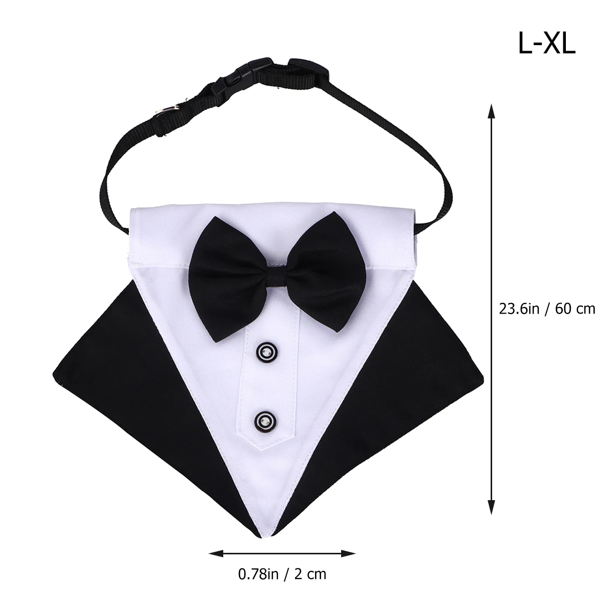 

Cotton Pet Bib Dog Collar Bandana Tuxedo Drool Scarf Black Bow Supplies Saliva Fashion Photo Prop Protect Eating