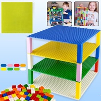 Classic Base Plates Plastic Bricks Double-sided 16*32 32X32 Dots City Blocks Baseplate DIY Parts Board Toys Kids Gift
