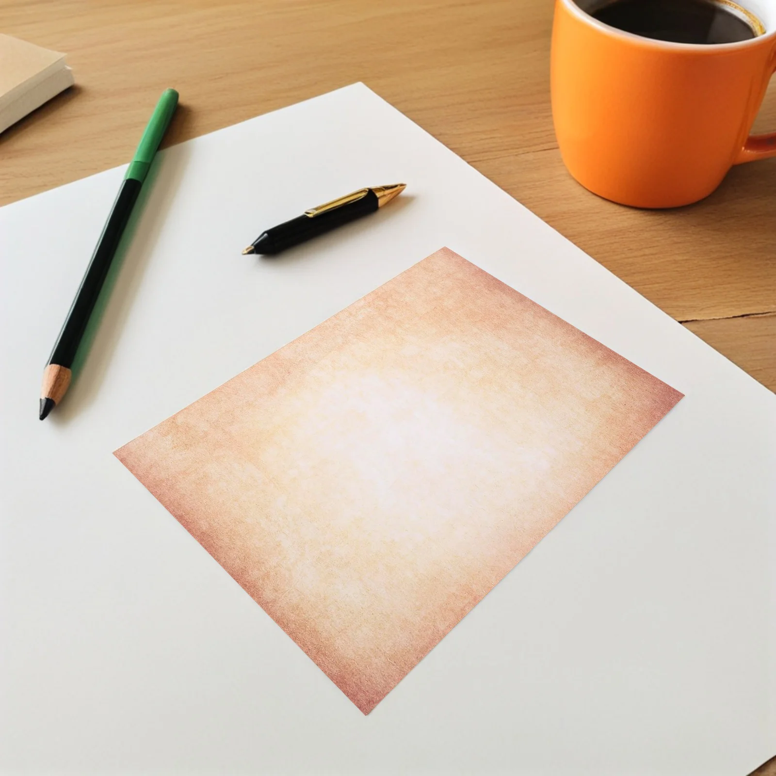 100Pcs Retro Aesthetic Writing Paper Double-Sided Textured Vintage Stationery for Journal Refill Craft Invitations Certificate