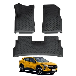 for Chevy/Chevrolet Trax 2024 2025 2026 Car Floor Mats Cargo Liner Trunk/Backrest Mat TPE 3D Left Rudder
