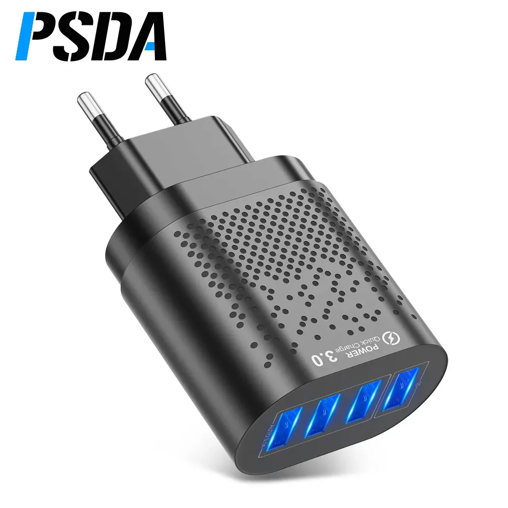 

PSDA USB Charger 48W EU/US Phone Charger Quick Charge 3.0 For 3A Fast Chargeing For Xiaomi Mobile Phone Charger