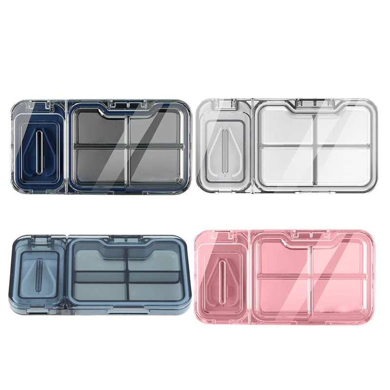 for Cutter and Splitter, Cutter Storage Compartment Box for Hold Tablets and Cutting Pills in Half for 7 D