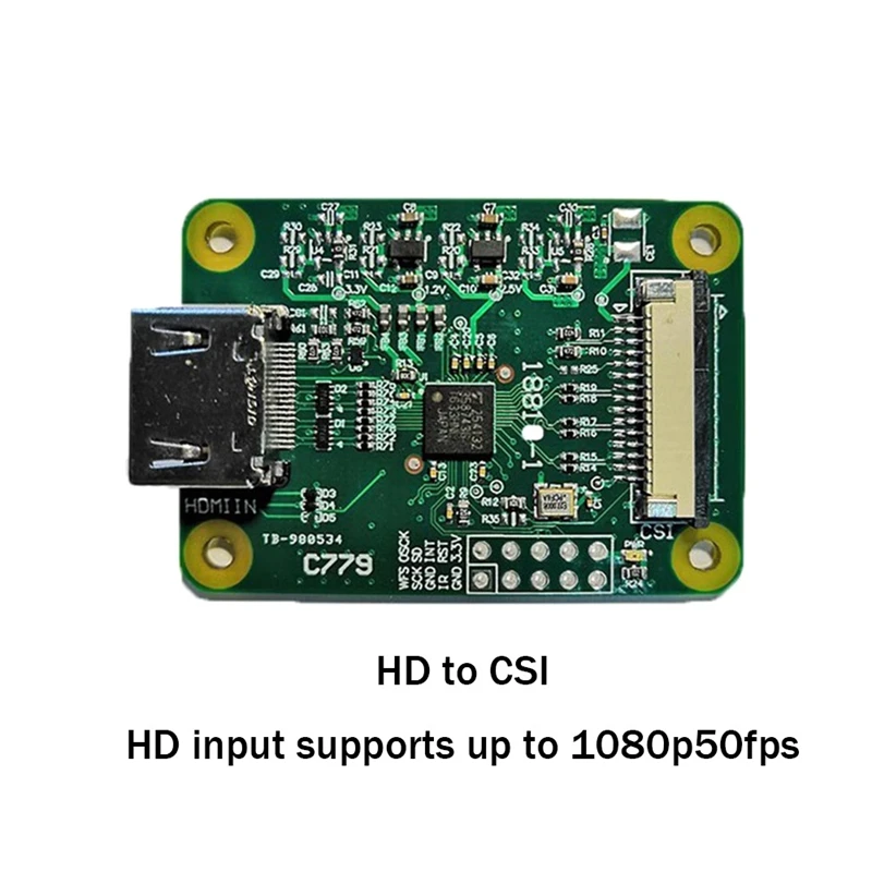 لـ Raspberry Pi Raspberry Pi In - متوافق مع إدخال الفيديو CSI-I2S متعدد الوظائف لوحة توسيع مريحة سهلة الاستخدام