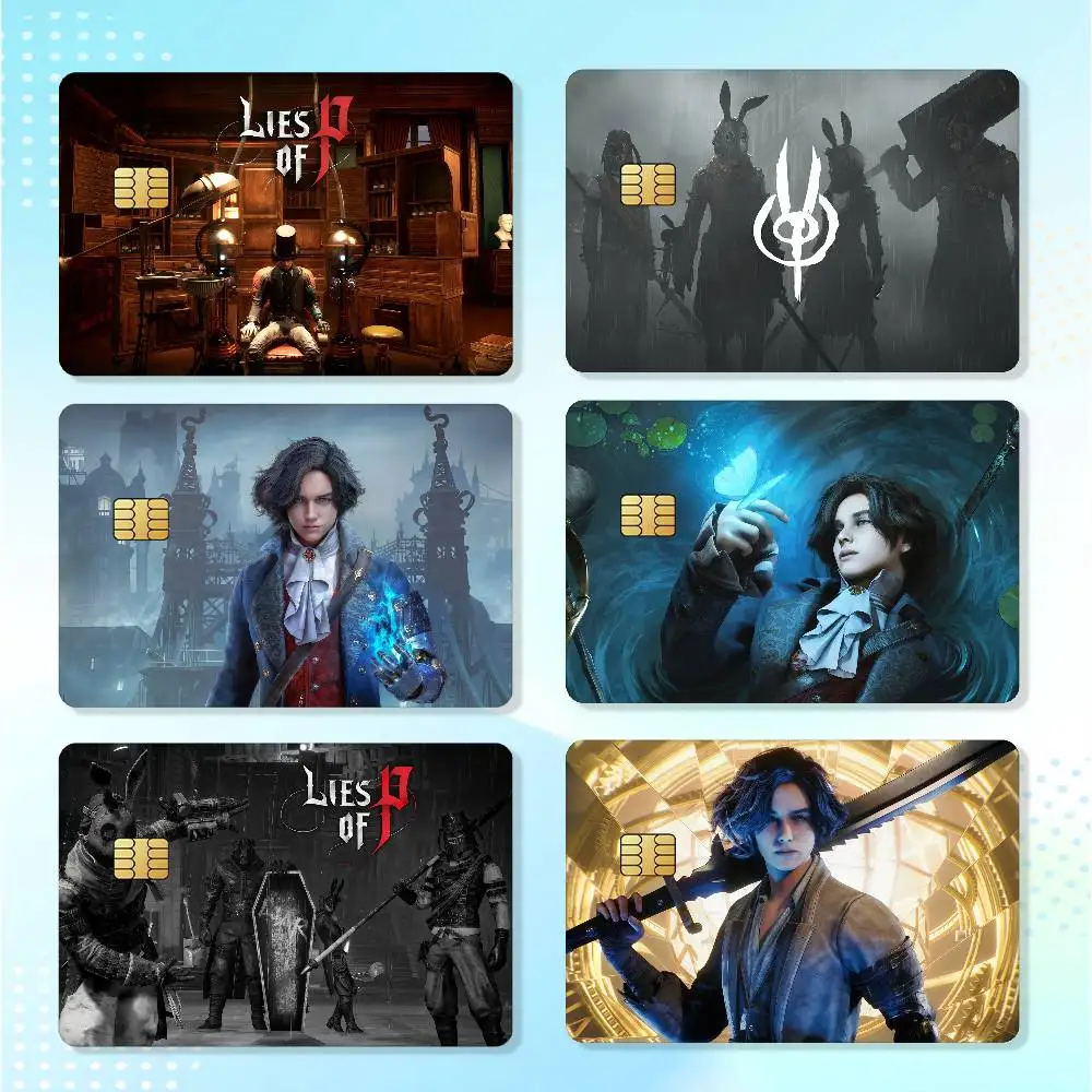 Game L-lies Of P Matte Card Stickers For Credit Cards Debit Cards And Transit Cards 4Pcs