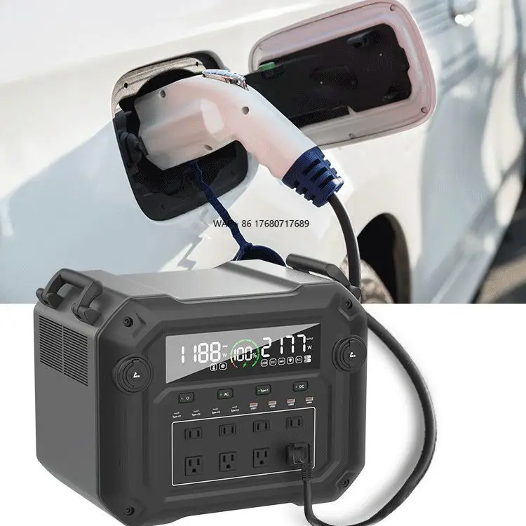 3600W Lifepo4 solar inverter generator camping portable  backup power station new energy power supply