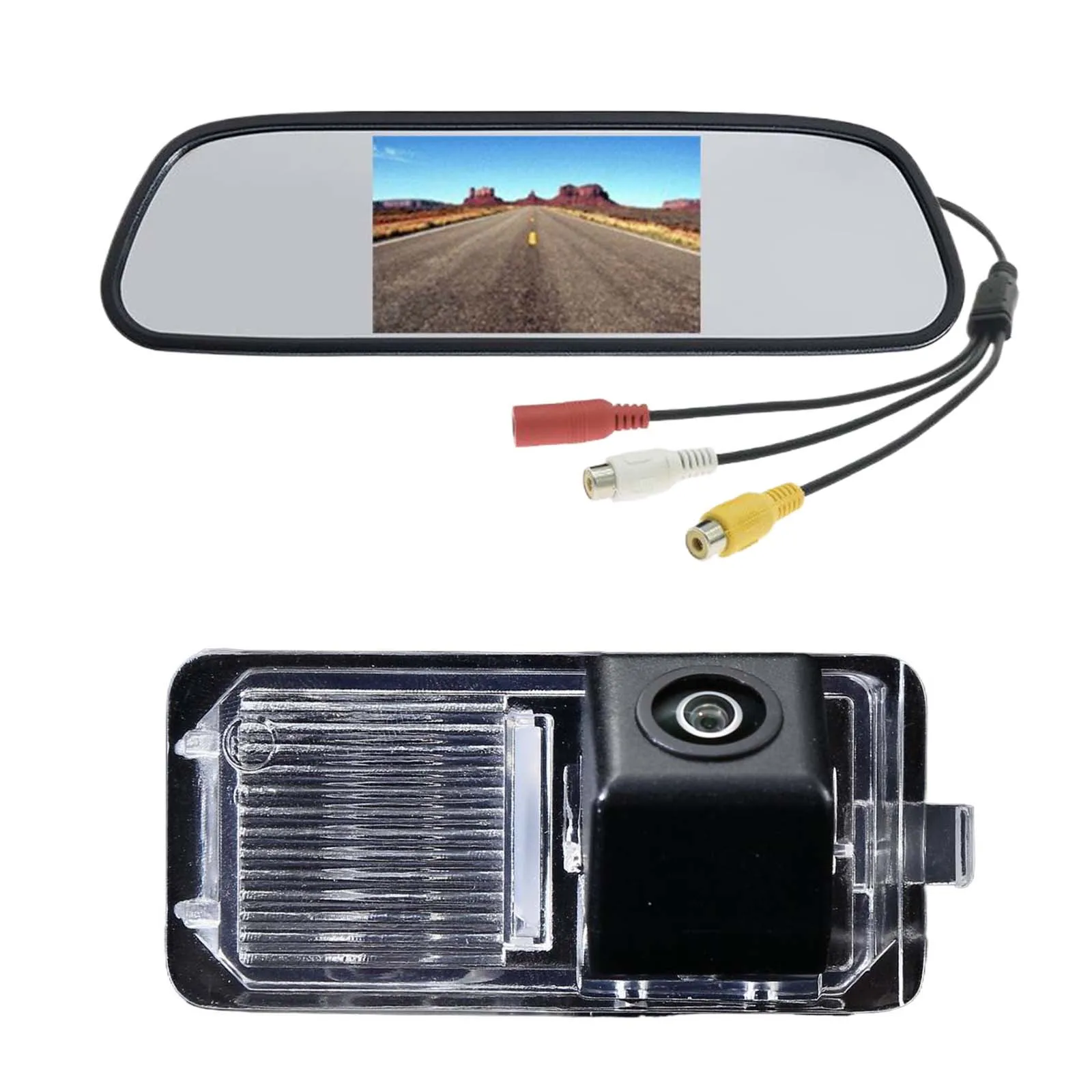 

car rear view camera+4.3"Monitor for Seat lbiza V 4 Sportcoupe 6J 6J1 6J5 6P1 6P5 3-Door 2008-2015 license plate lamp