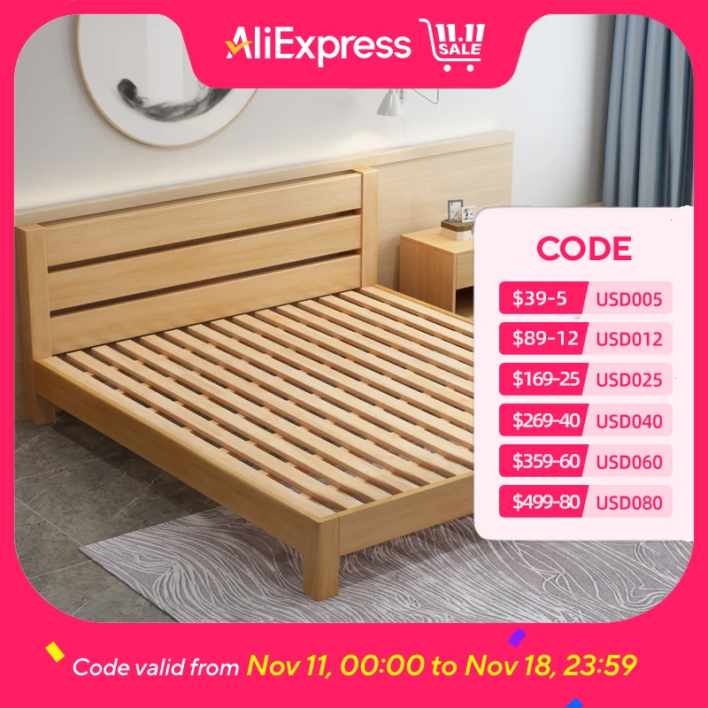 

Waterproof Bedroom Double Bed Wood High End European Luxury Queen Beds Headboard Modern 2 Person Camas De Dormitorio Furniture