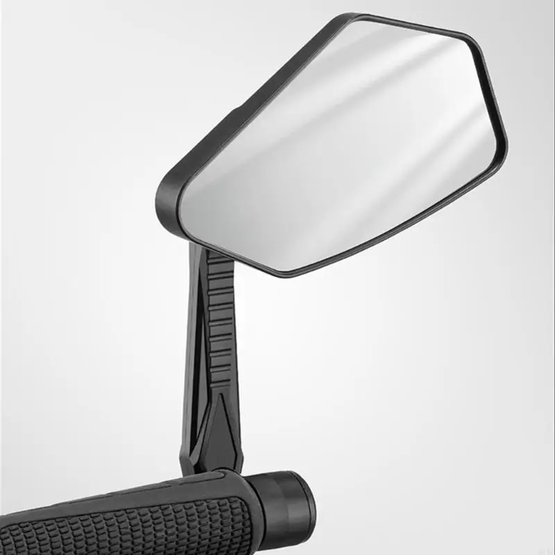 M76E Wide Bike Handlebar Mirror With Anti Glares Coating For Clear Visibilities 3