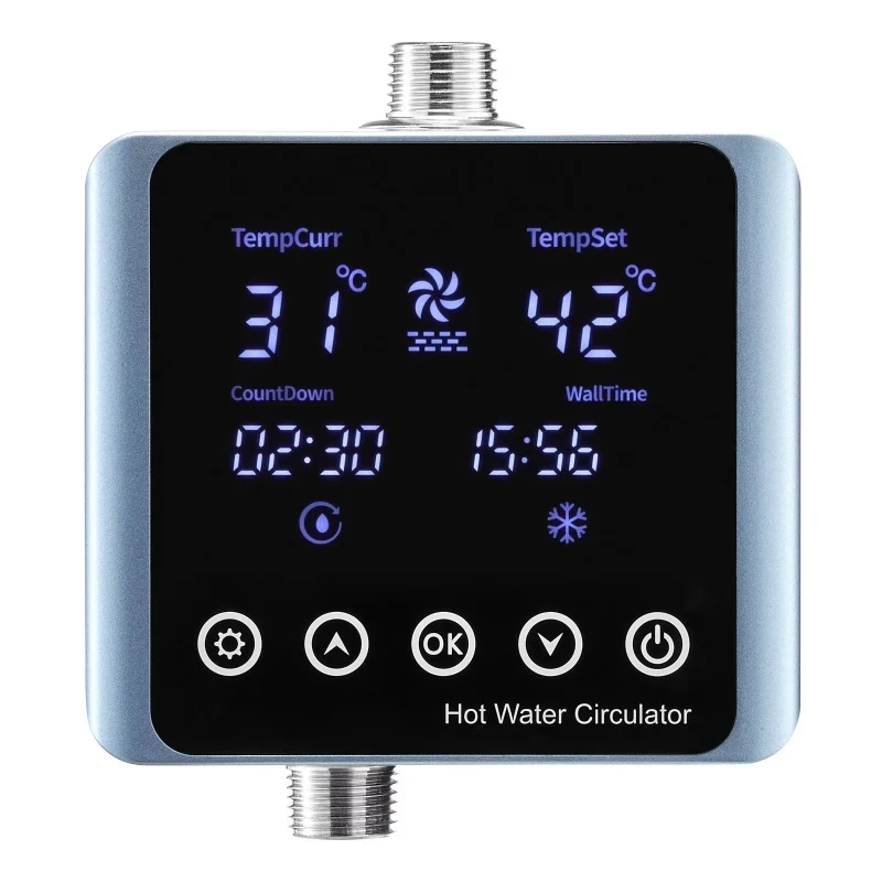 Intelligent Digital Instant Hot Water Circulation Pump Kit Thermostat Timer Sink Recirculation Circulation