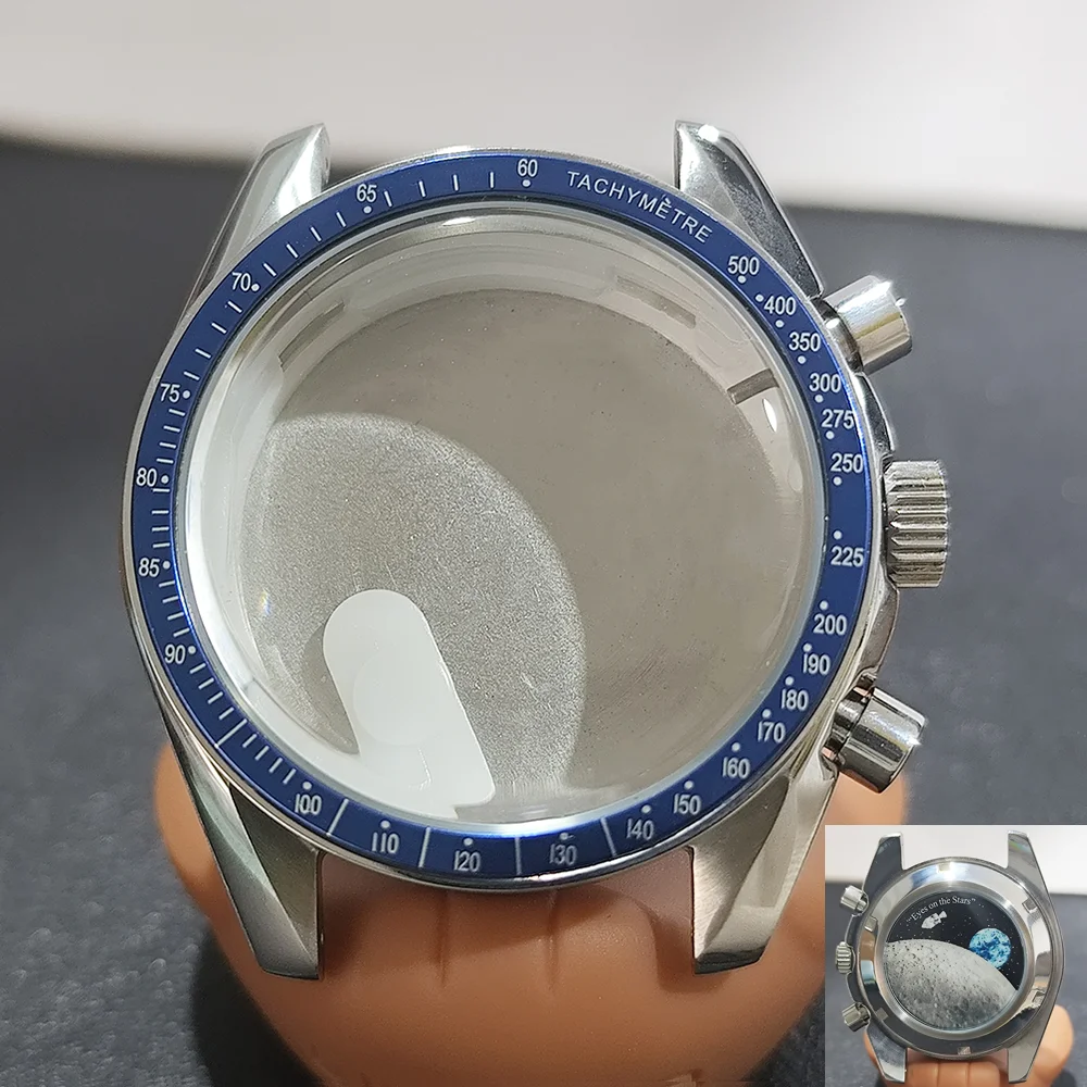 VK63 Cases Moon Case Watch 39.7MM Metal Case VK63 Chronograph Case Fits For VK63 Watch Case For Speed Master VK63 Case VK64 Case image 3