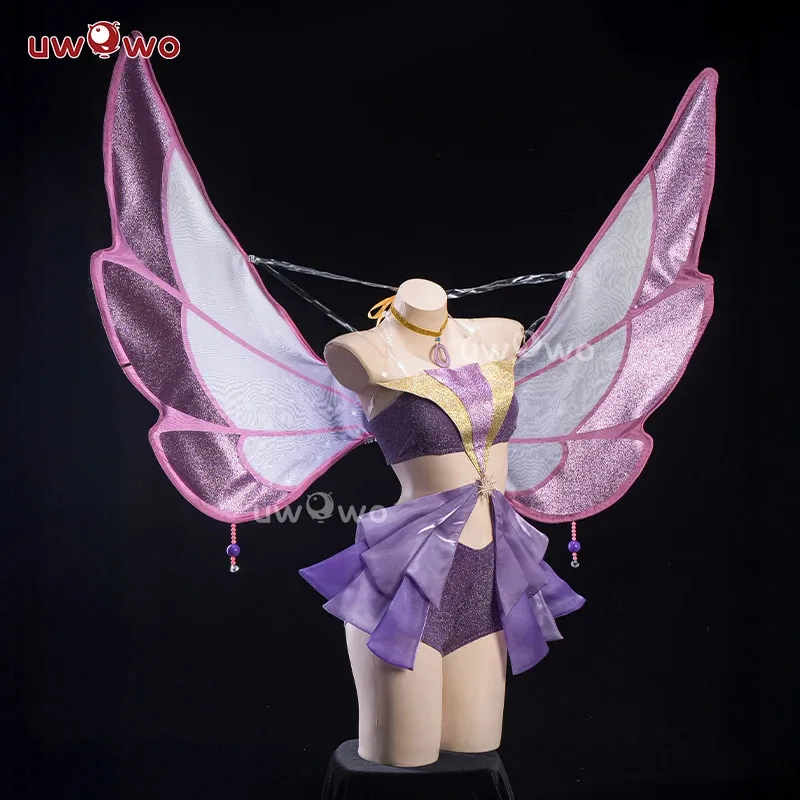

zizi 2025 UWOWO Tecnaa Anime Big Fairy Wings Cosplay Princes Costume Outfit Butterfly Halloween Costumes