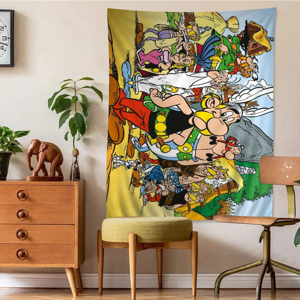 Anime Asterix And Obelix Tapestry Anime Tapestry Art Science Fiction Room Home Decor Wall Art Decor