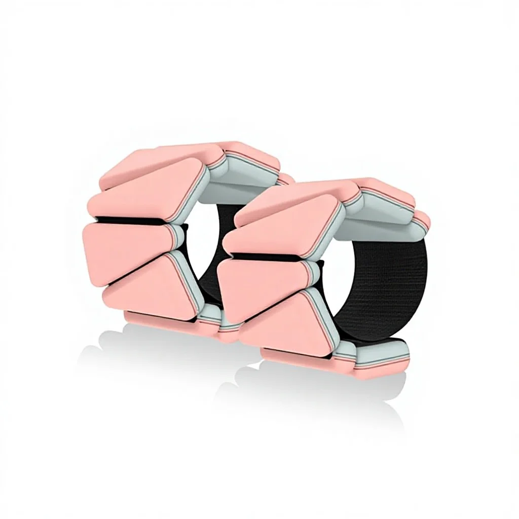 Custom Adjustable Square Lace-up Two-color Weight-Bearing Breathable Wrist Ankle Support Strength Training Bracelet Triangular