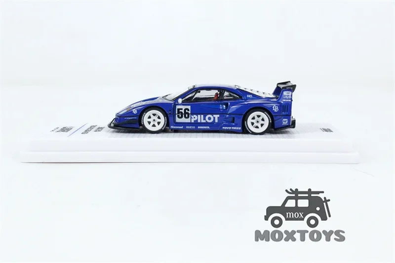 INNO 1:64 LBWK F40 Tokyo Auto Salon 2024 #56 Blue Diecast Model Car