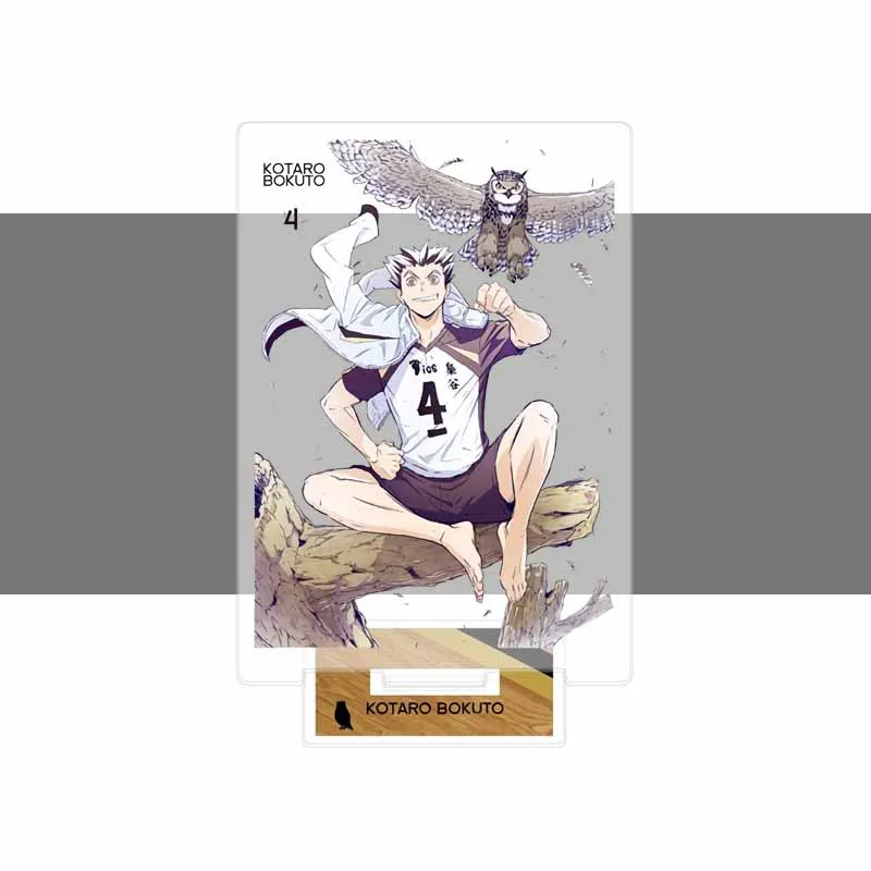 Haikyuu Anime japonés Figura de soporte acrílico, modelo de placa de mesa, voleibol, figuras de acción, juguetes, actividades de Anime, decoración