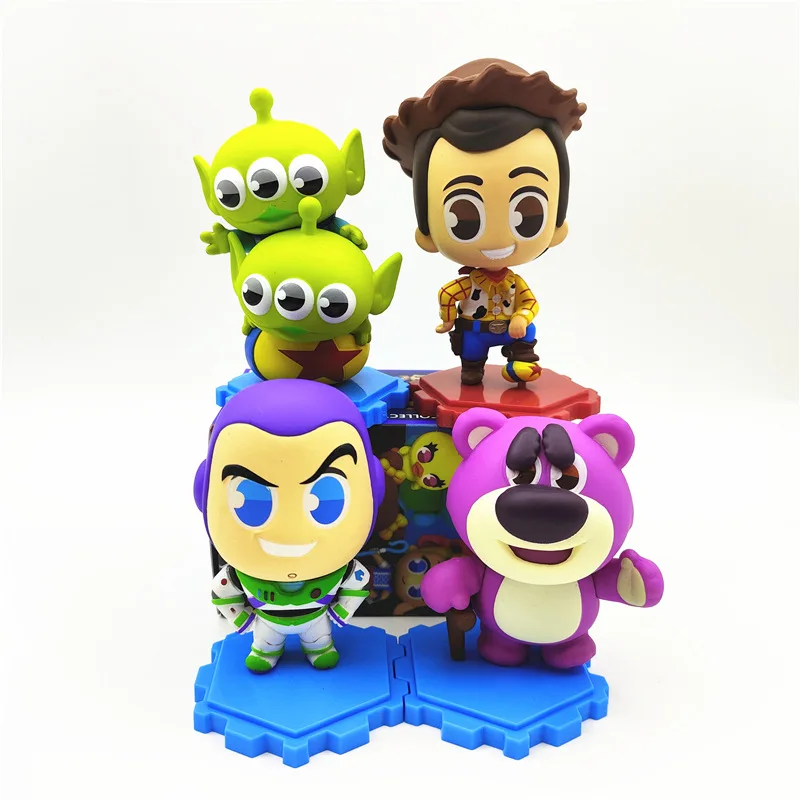 

Disney Animation Character Peripherals Toy Story Woody Buzz Woody Three-eyed Model Hand-made Desktop Ornaments Blind Box Doll