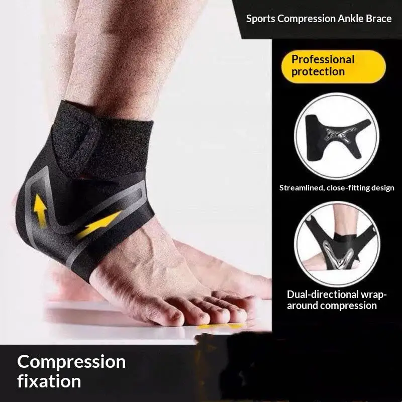 1Pc Ankle Brace Support Compression Sleeve Breathable Running Foot Bandage Football Cycling Protective Wrap Sport Socks