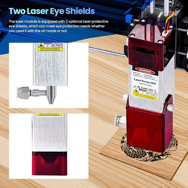 Laser Engraving Module with 2 Protective Shell for Laser Cutting CNC