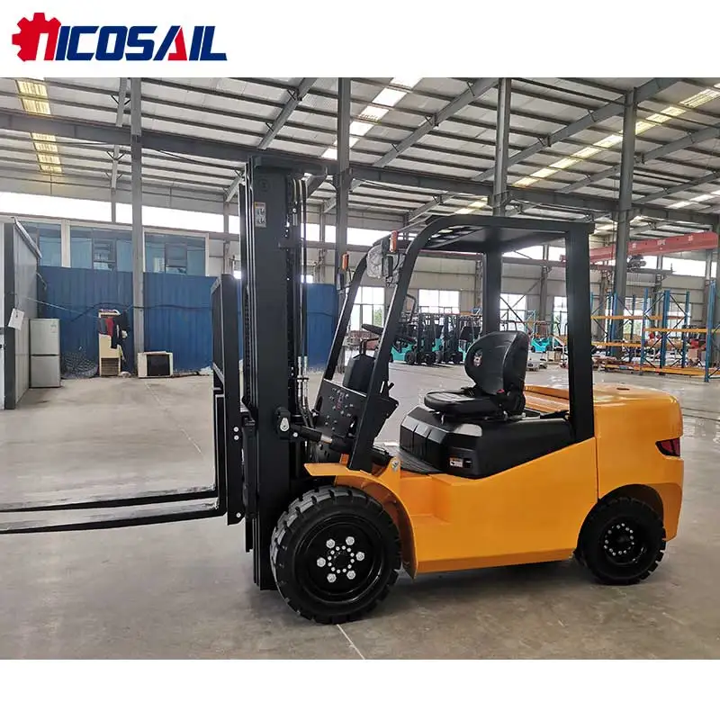 رائجة البيع 2500 كجم رافعة شوكية كهربائية عالية الرفع رافعة شوكية مخصصة تنافسية لمواقع البناء مع CE #3