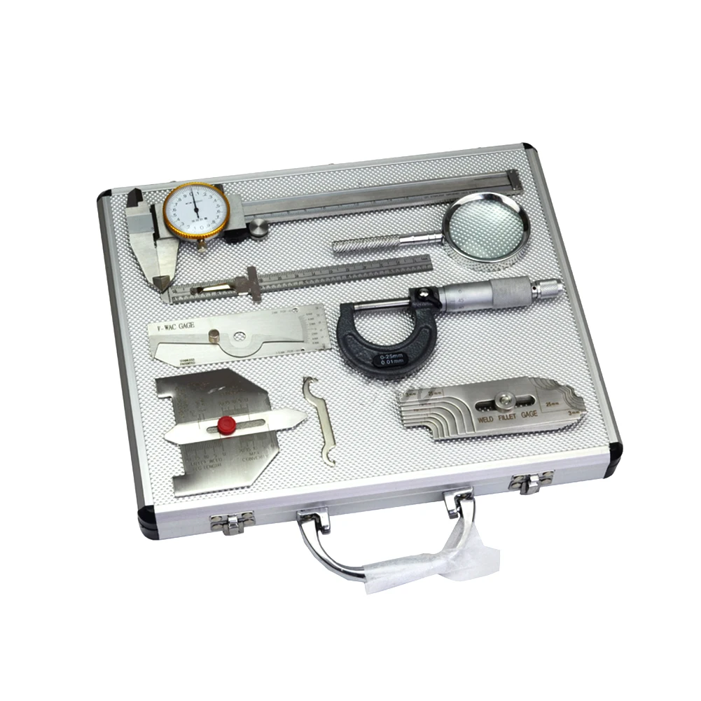 

Inspection Tool Kit C/W Case 14pcs Fillet Welding Set Gage Inspection Welding Gauge