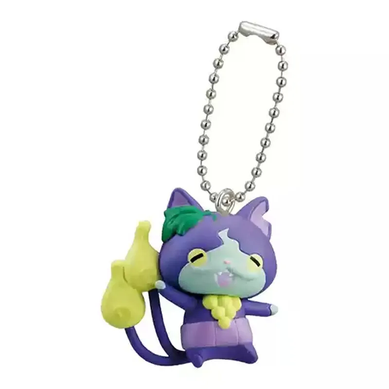 6 قطعة 3 سنتيمتر الفاكهة اليابانية يوكاي ساعة عمل الشكل دمية البلاستيكية جمع العنب البطيخ لعبة مجسمة #2