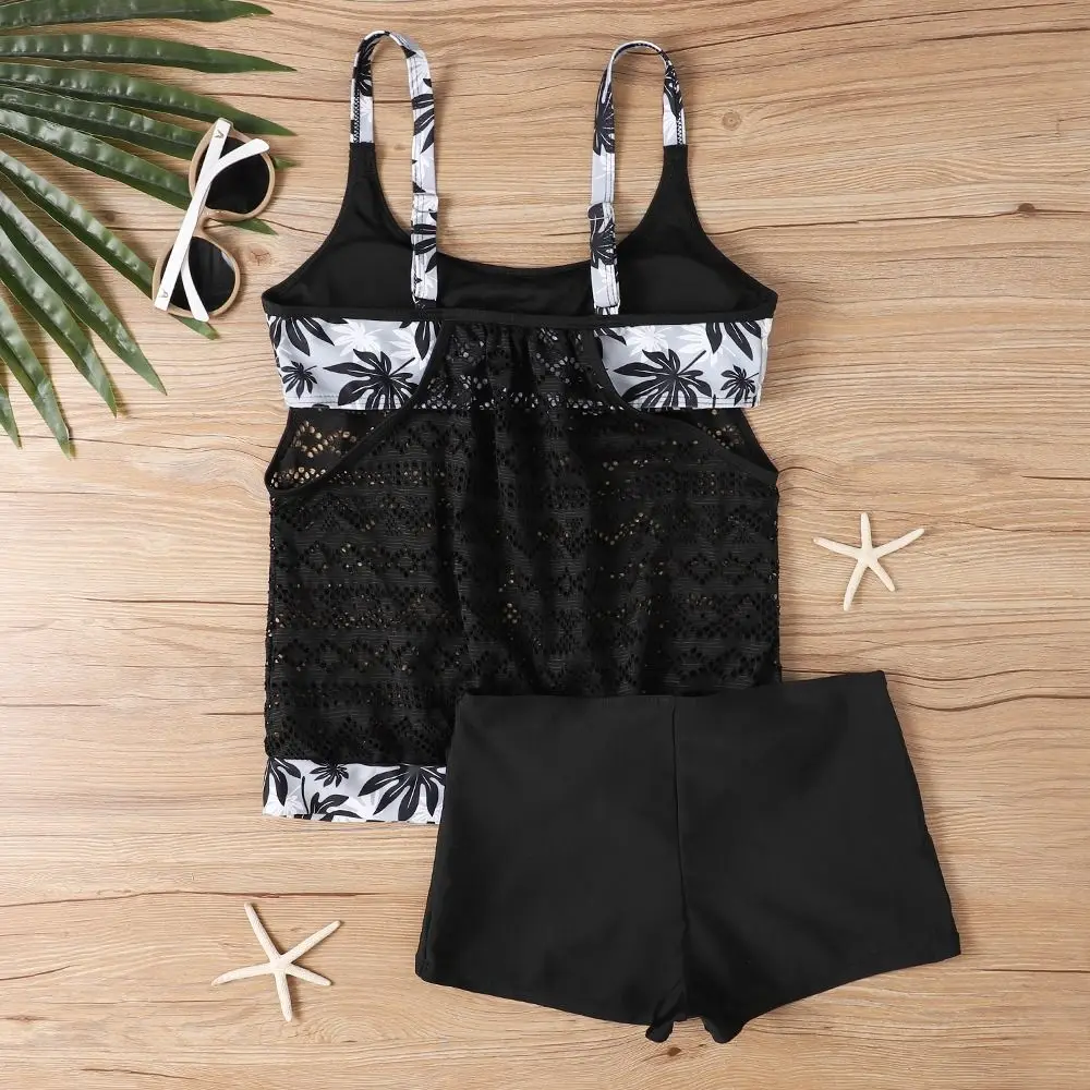 

Модный цветочный купальник без рукавов, большие размеры, вязаный крючком купальный костюм, пляжная одежда, шорты-бретельки, пляжные