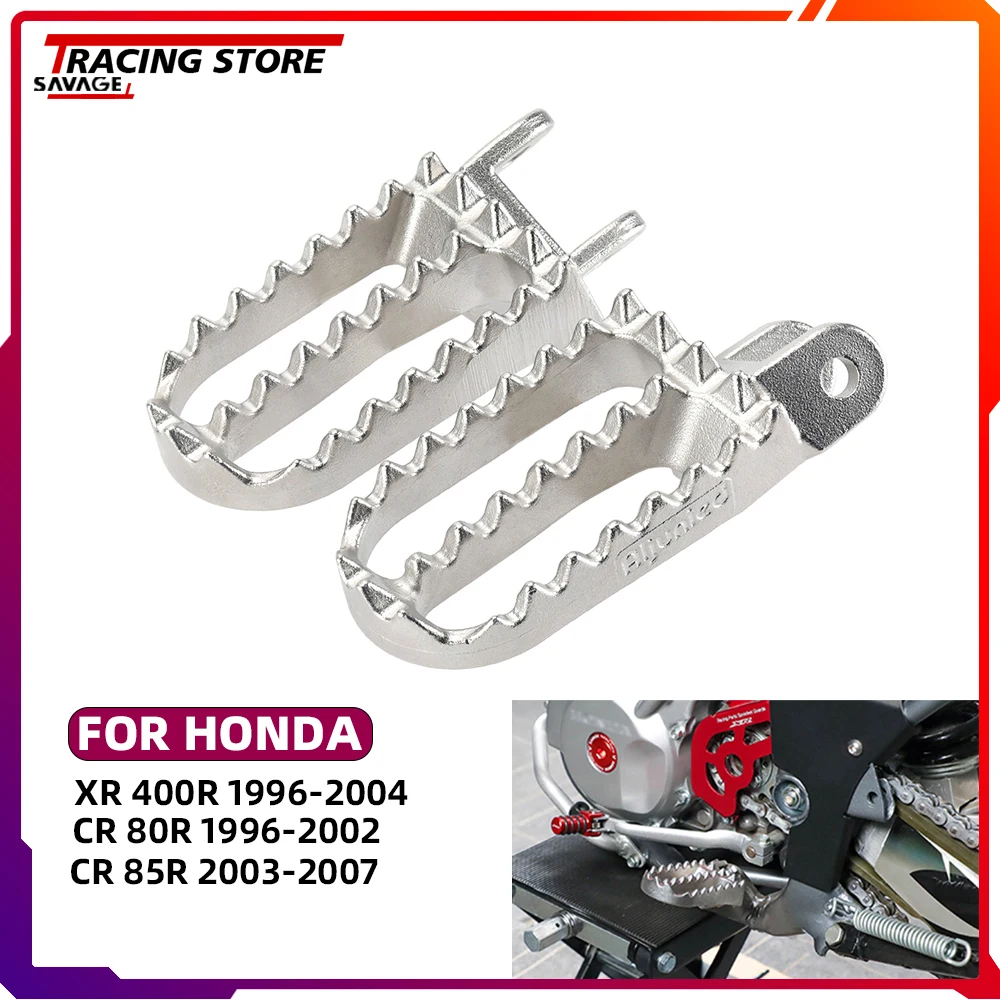 

For HONDA XR400R CR80R CR85R Front Footrest Foot Peg Extension XR 400R CR 80R 85R Motorcycle Rider Foot Rest Pedal