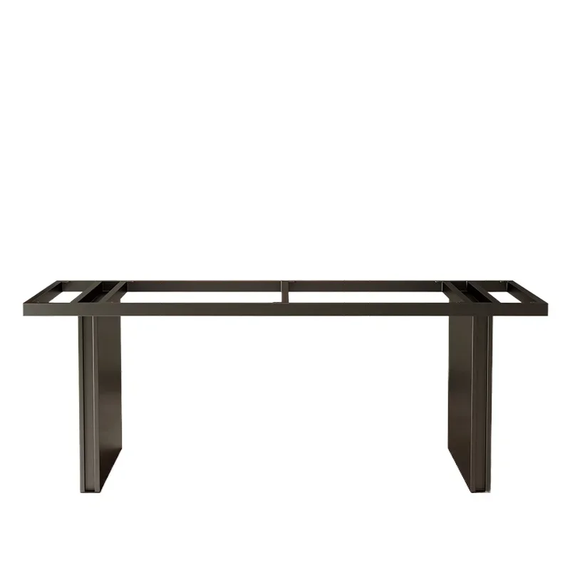 Luxury stone stainless steel table foot tea table base rock slab large plate dining table metal support tripod