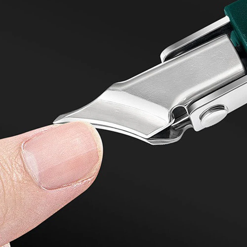 Cortador de unhas curvo de aço inoxidável, cortador de unhas inclinado, removedor de cutícula, aparador de unhas inclinadas, ferramentas de pedicure