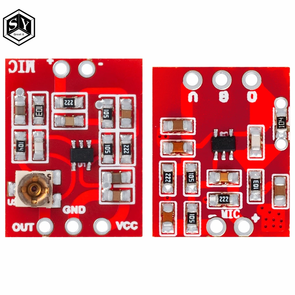 NEW MAX4466 Electret Microphone Amplifier Board Adjustable Gain Pickup Preamplifier Preamp for arduino