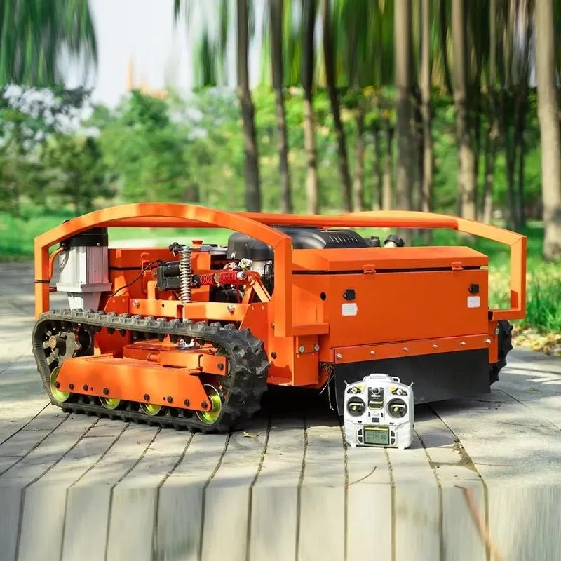 Large Electric Lawn Mower Full Hydraulic Heavy Duty Crawler Remote Control Grass Cutter